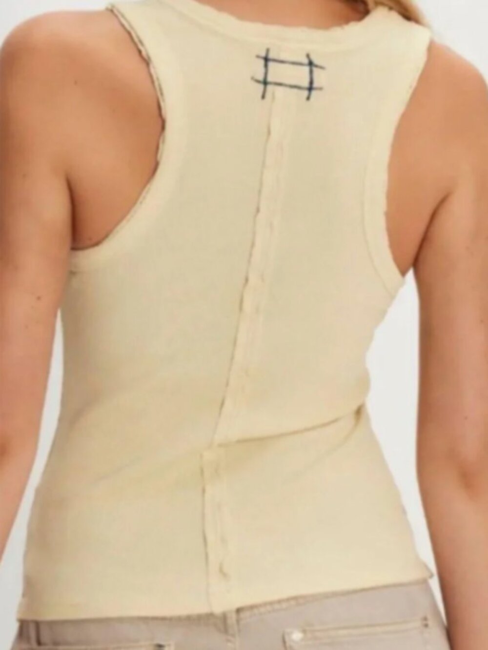 NWT Free People We the Free Rowan Tank in Perfect Flan (M) - Picture 3 of 5